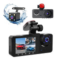 All-Round Protection 3-Channel Auto Dash Cam | 1080P HD Car Black Box Recorder