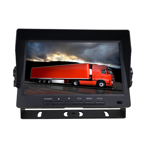 4-Channel Truck Camera System with 7" IPS CVBS Monitor, Universal for Truck & Bus