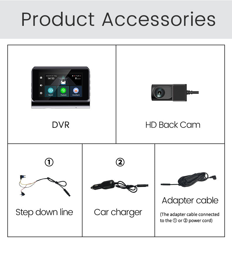 2K Dual Lens Dashcam, 4G Remote Monitoring with SIM Card, GPS Tracking, HD Night Vision, Loop Recording Car Camera