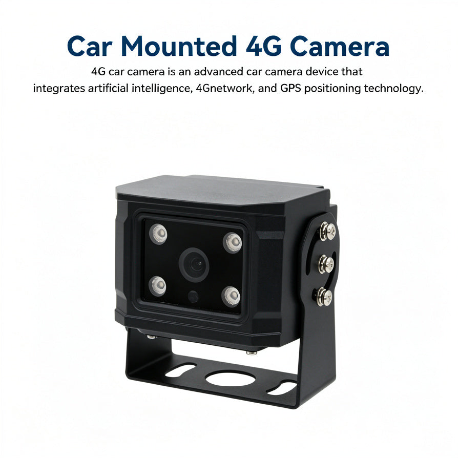1080P 4G GPS Wireless Truck Backup Camera, AI Human Detection, Infrared Night Vision, IP68 Waterproof HD Rear View Reversing Camera for Truck RV Trailer Van
