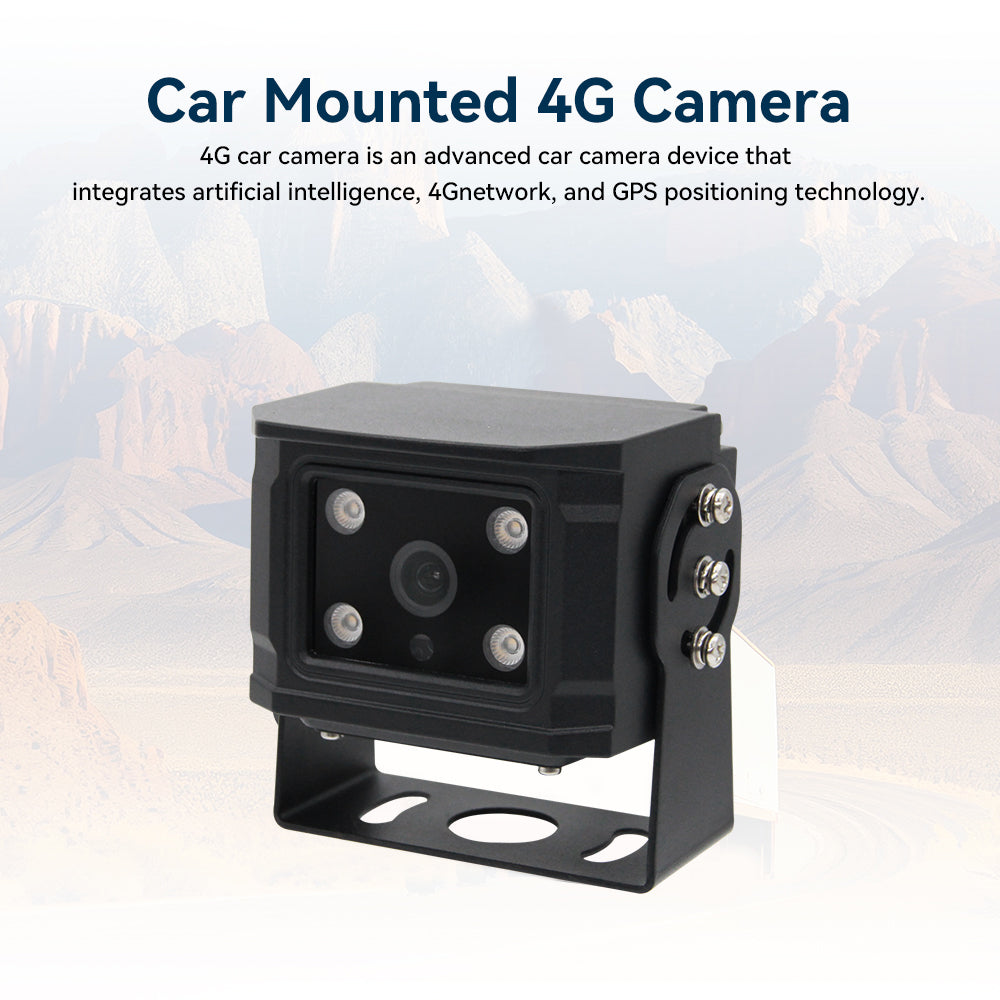 1080P 4G GPS Wireless Truck Backup Camera, AI Human Detection, Infrared Night Vision, IP68 Waterproof HD Rear View Reversing Camera for Truck RV Trailer Van