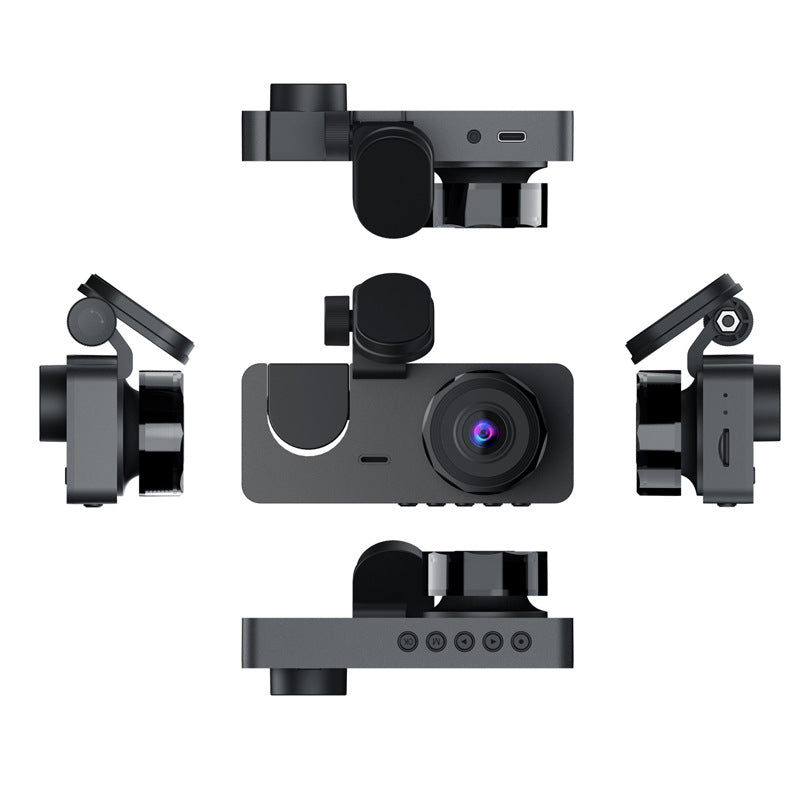 All-Round Protection 3-Channel Auto Dash Cam | 1080P HD Car Black Box Recorder