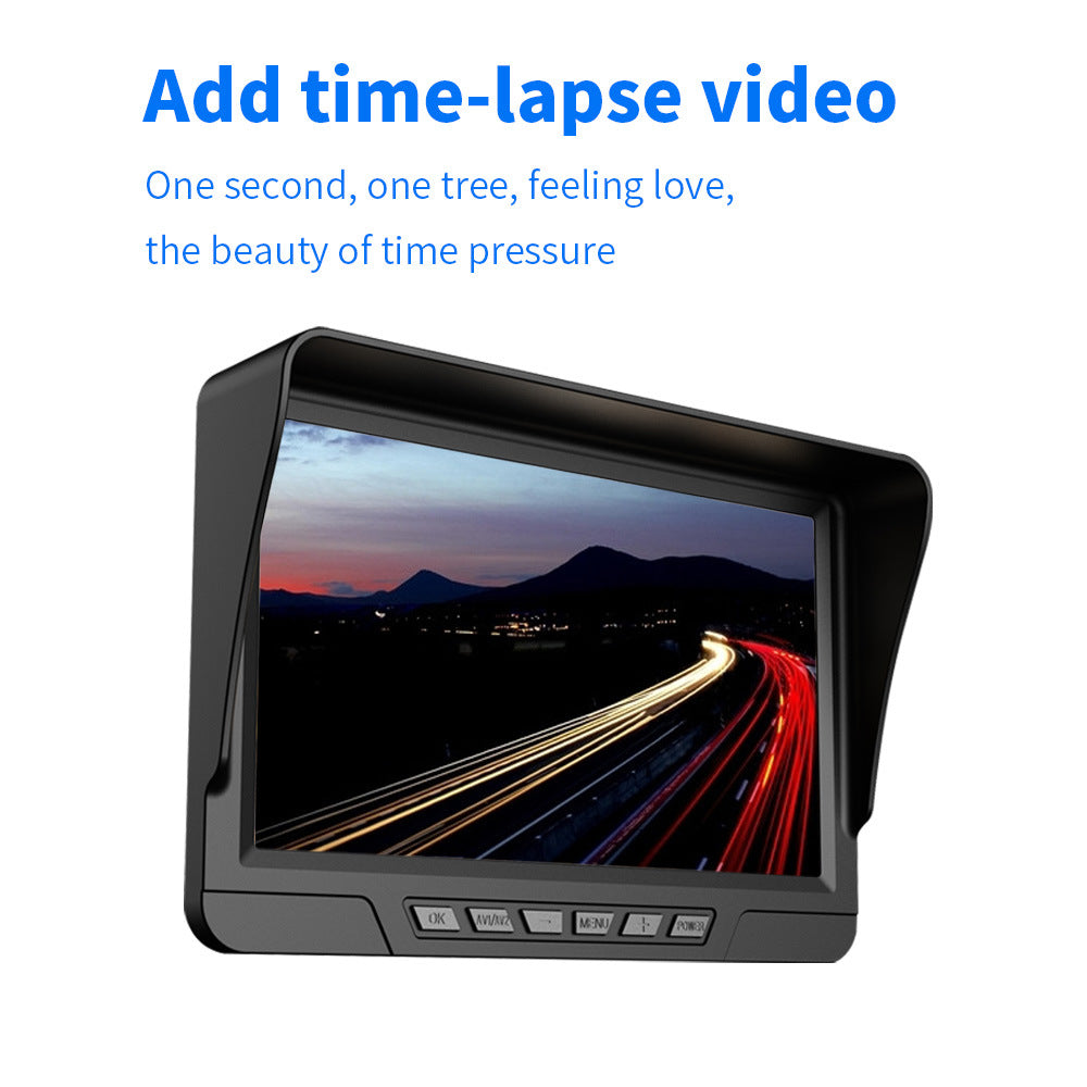 7" IPS 1080P HD Dual Dash Cam for Trucks，RV | Front & Rear View System with Night Vision, Waterproof Rear Camera, Stable Aviation Wiring for Semi-Trailers & Commercial Vehicles
